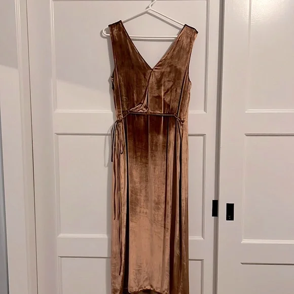 vince gold dress Vince main image 1